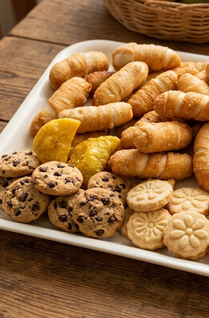 Palitos de queso y galleticas